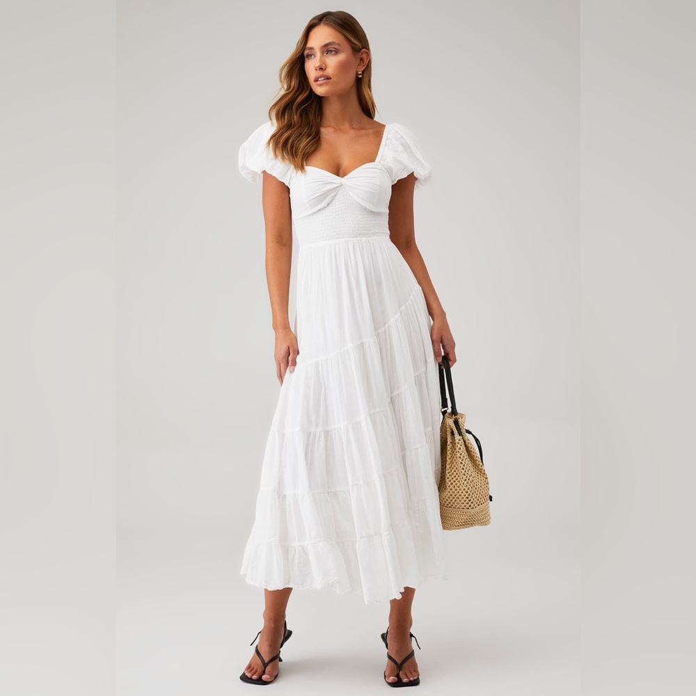 Free People White Maxi Dress NWT